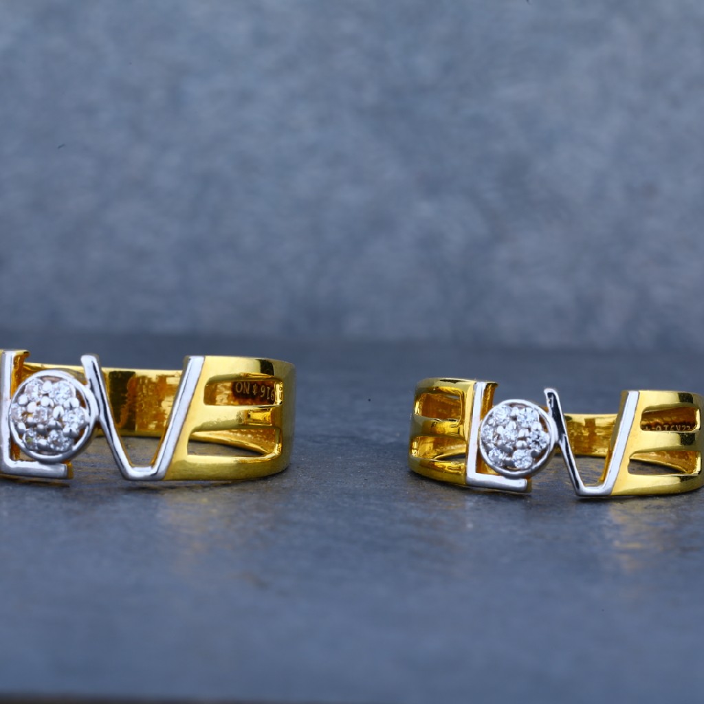 Couple gold desinger ring-cr02 - Image 3