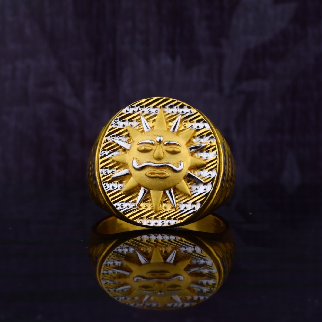 Mens God 22ct Gold Plain Ring-MGR20 - Image 2