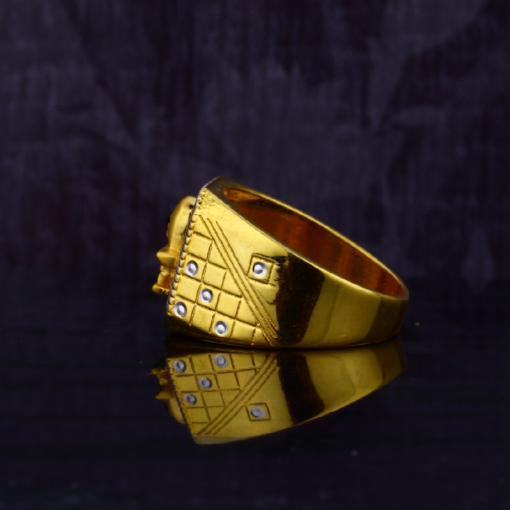 Mens Exclusive Shivling 22ct Gold Ring-MGR19 - Image 3