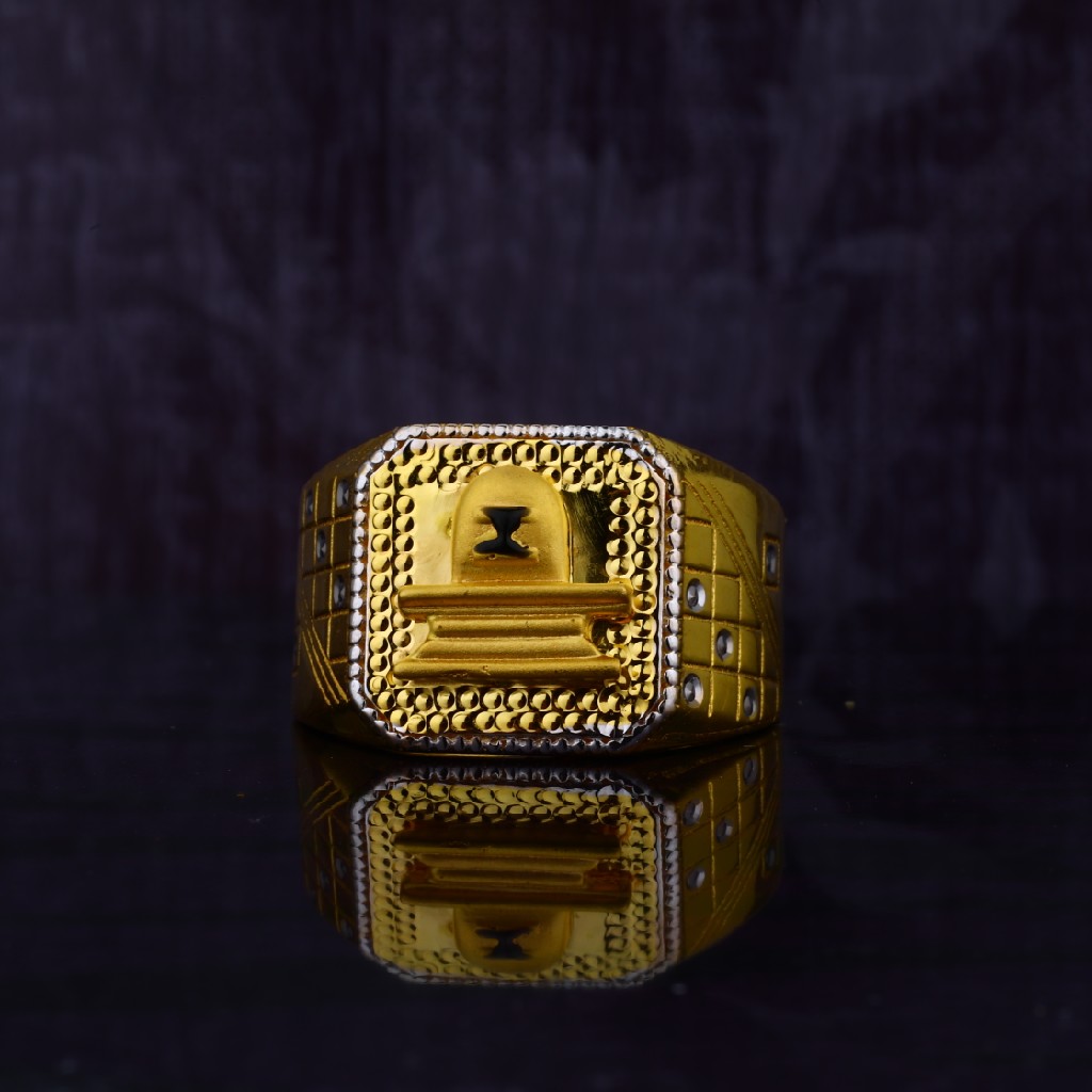 Mens Exclusive Shivling 22ct Gold Ring-MGR19 - Image 2
