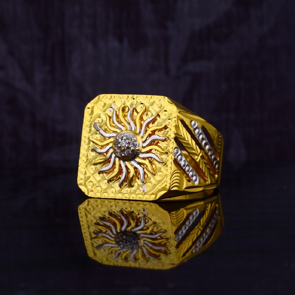 Mens 916 Daily Wear Religious God Gold Ring-MGR18
