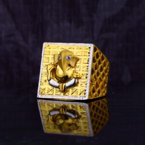 Mens God Plain 22ct Gold RING-MGR13
