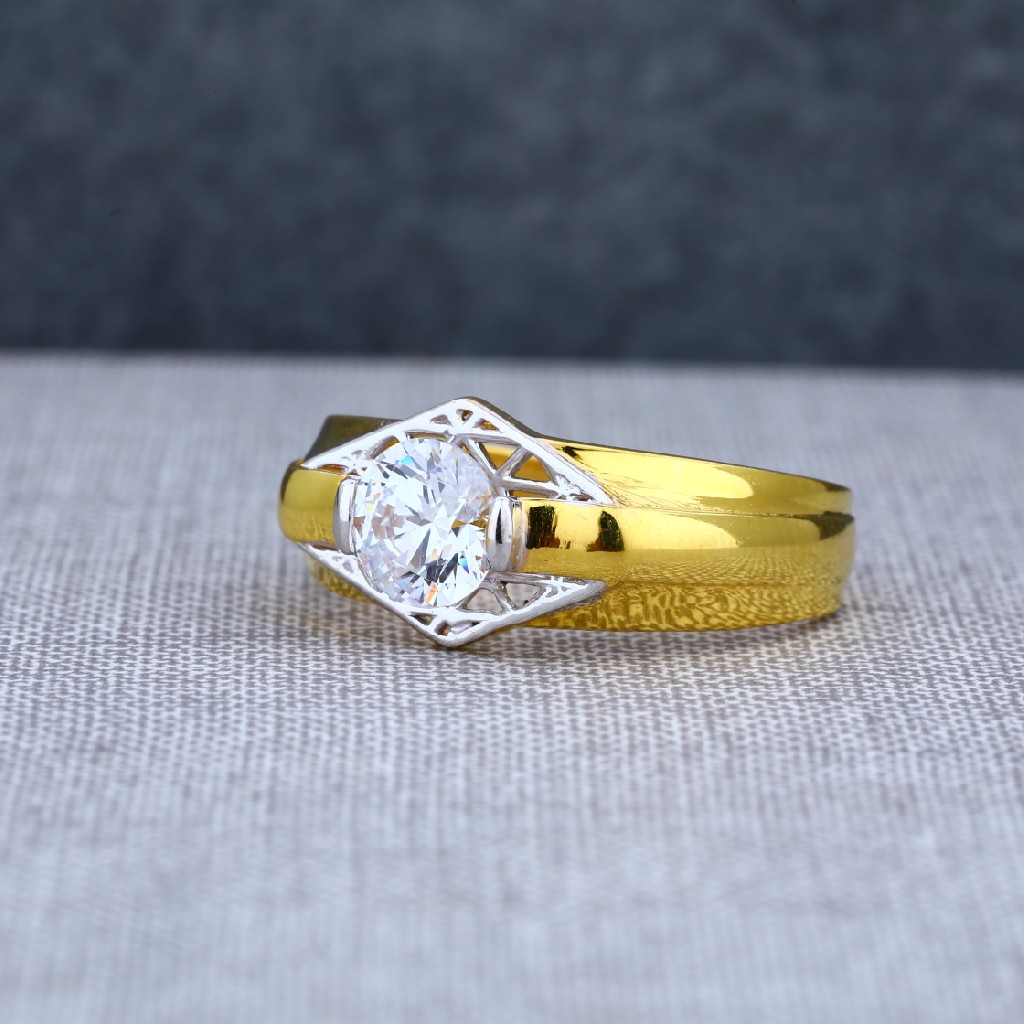 Mens exclusive 22ct daily wear solitaire gold ring-msr19