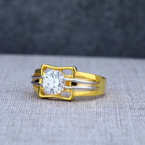 Mens fancy 916 exclusive engagement gold ring-msr03