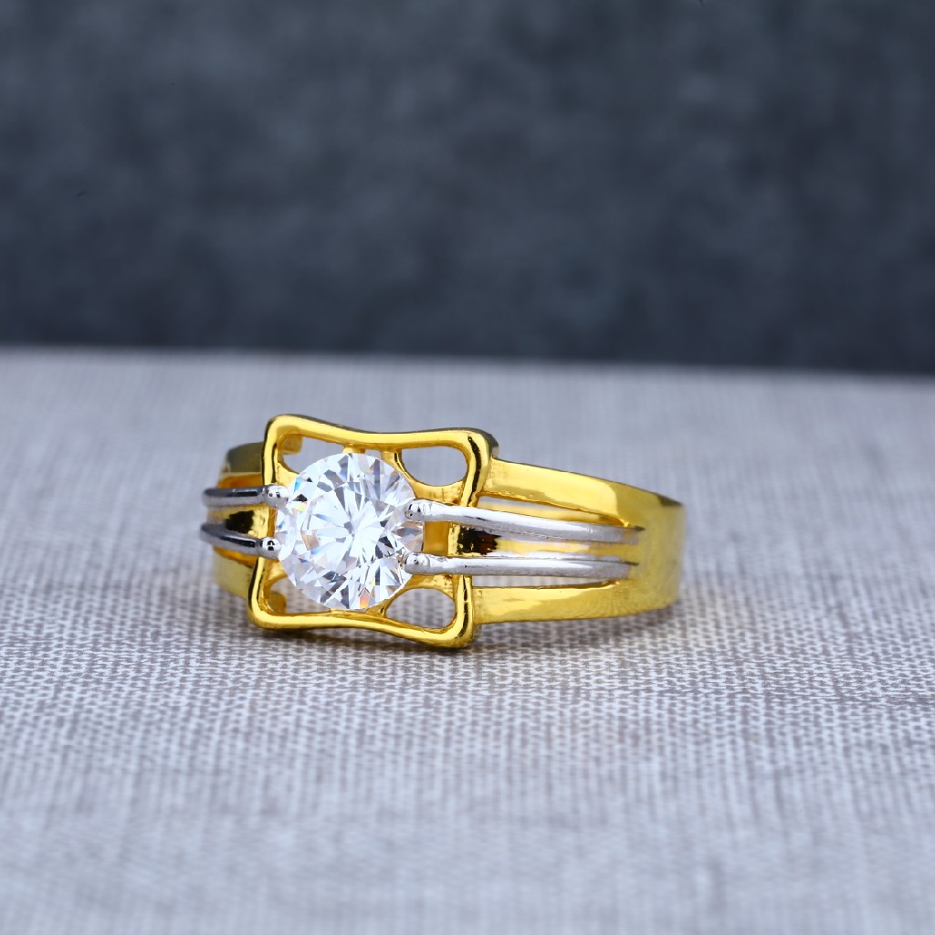 Mens fancy 916 exclusive engagement gold ring-msr03