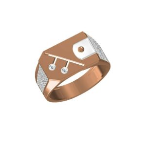 Rose Gold Designer Daily Wear Men's Ring-31334