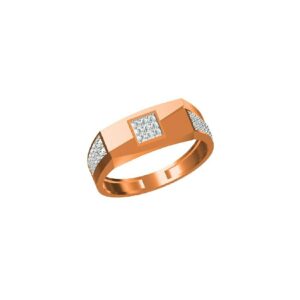 18Kt Exclusive Men's Outwear Rose Gold Fancy Ring-31326