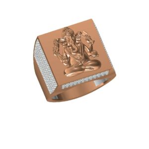 18k men's rose gold rings NO-31318