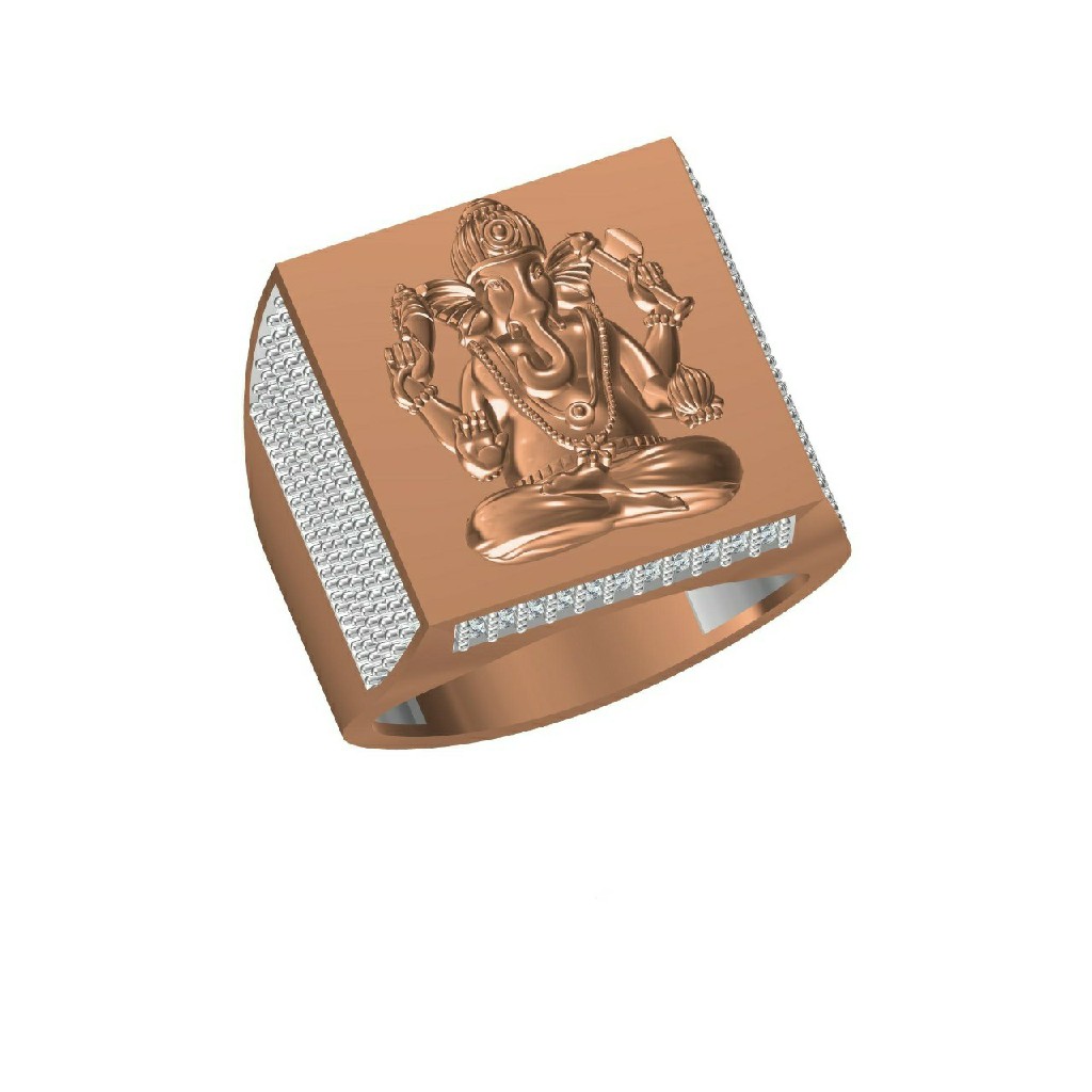 18k men's rose gold rings NO-31318