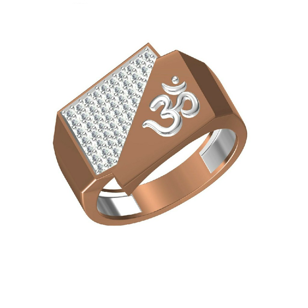 Om Design Exclusive Rose Gold Men's Wear Ring-31316