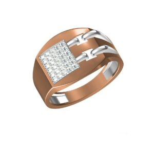Gents Rose Gold Fancy Ring-31313