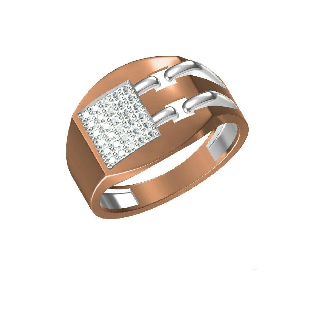 Gents Rose Gold Fancy Ring-31313