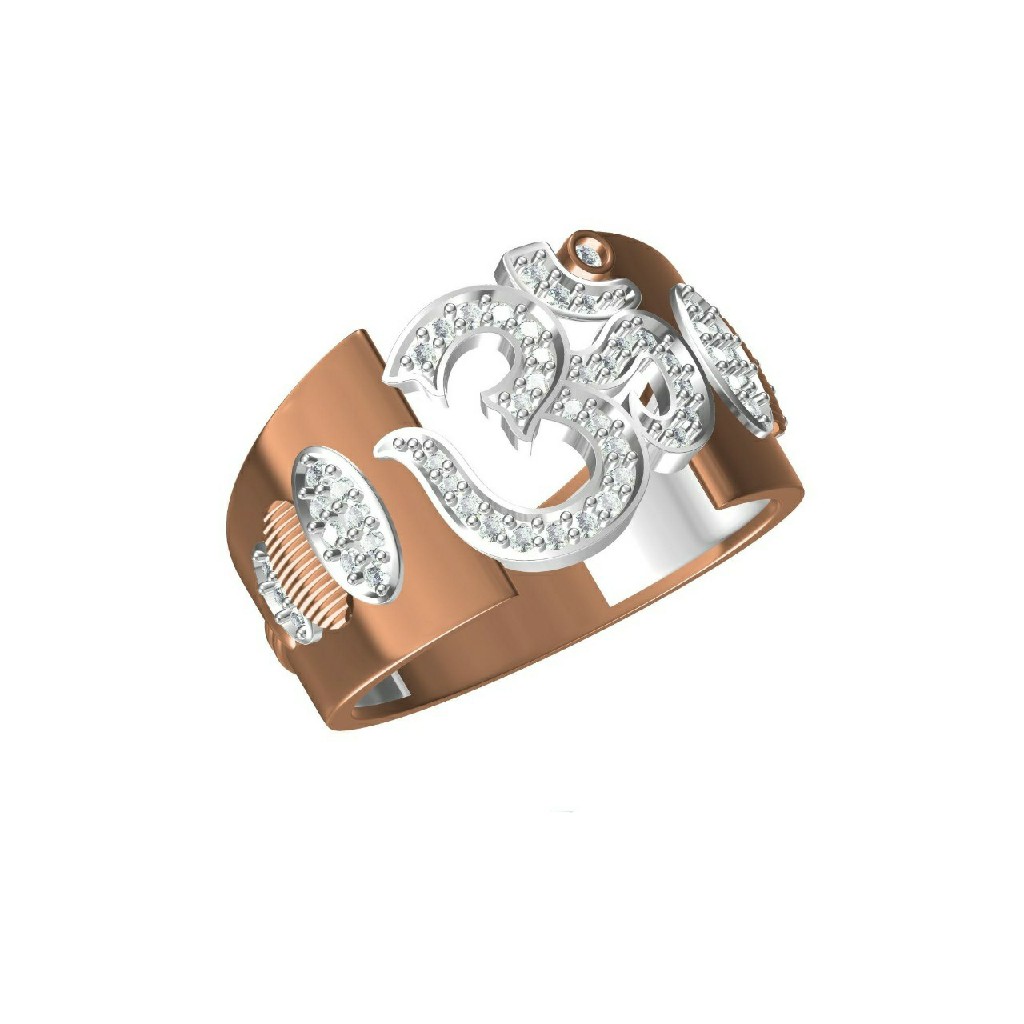 Exclusive Men's Outwearear Rose Gold Fancy Ring-31311