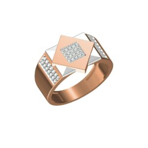 Designer 18K Rose Gold Fancy Men's Wear Ring-31307