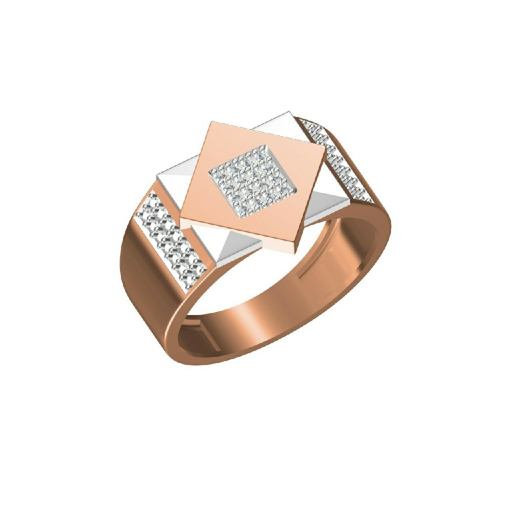 Designer 18K Rose Gold Fancy Men's Wear Ring-31307