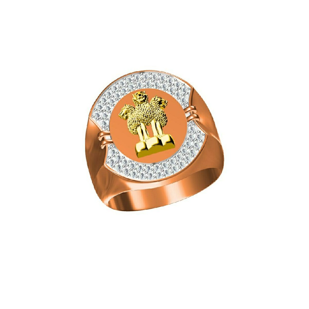 18Kt Men's Rose Gold Fancy Ring-31305