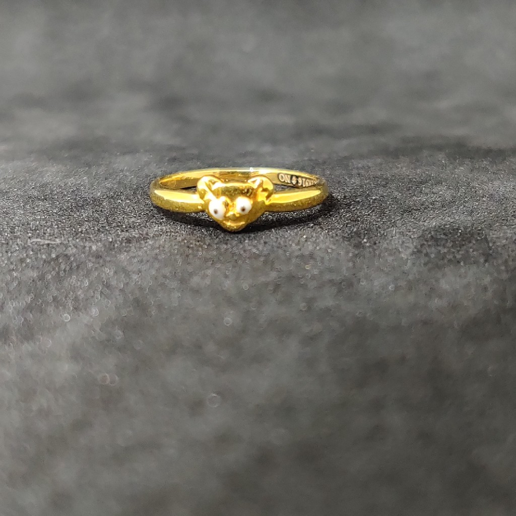 916 Premium Designer Kids Wear Gold Ring-24511
