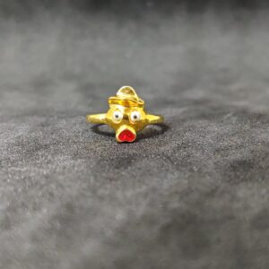 916 Boy Design Dancy Kids Wear Gold Ring-24510