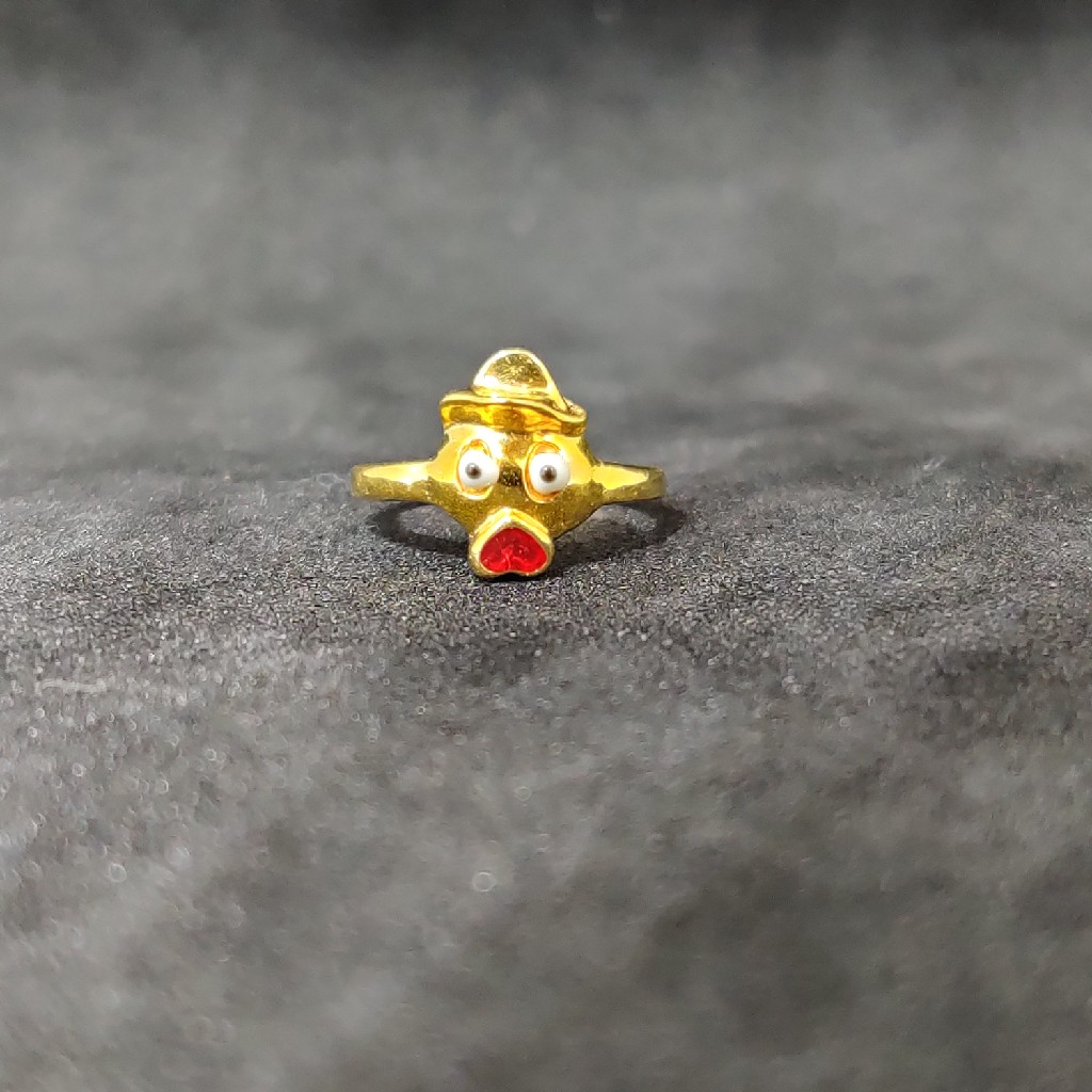916 Boy Design Dancy Kids Wear Gold Ring-24510