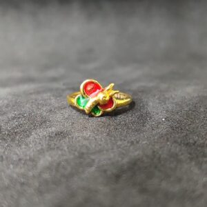 22Kt Designer Kids Wear Fancy Gold Ring-24508