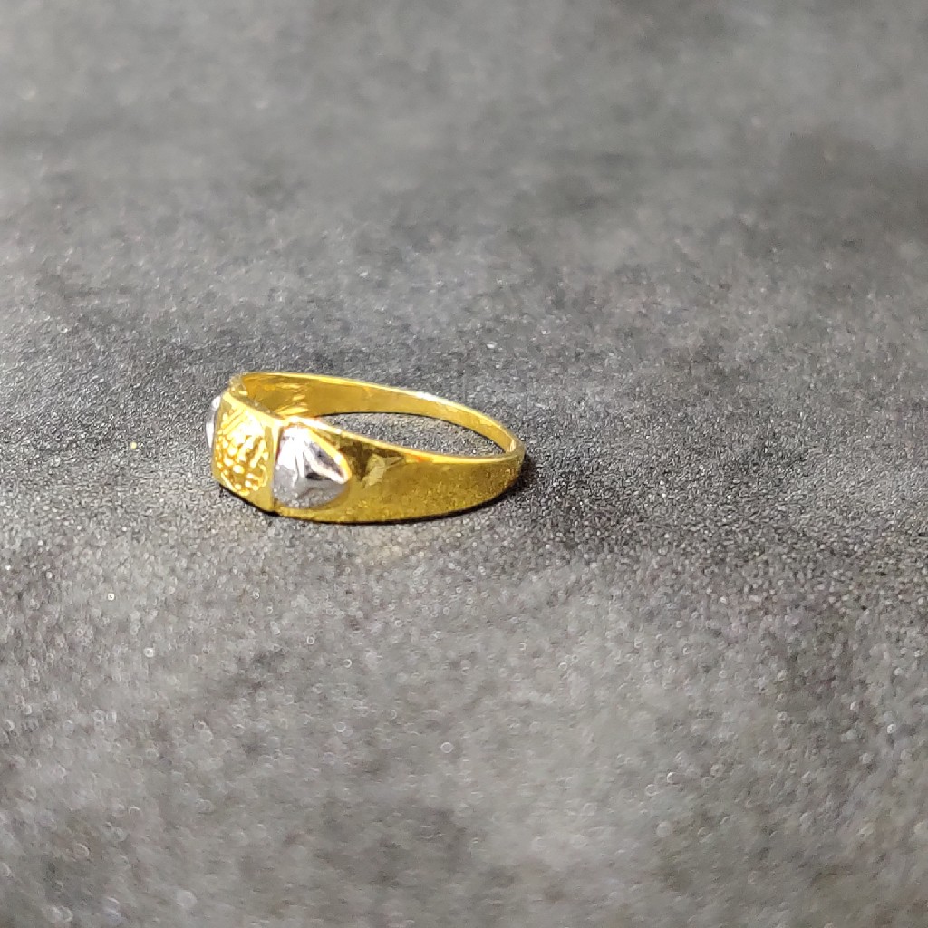 916 Kids Exclusive Plain Gold Ring-24505 - Image 2