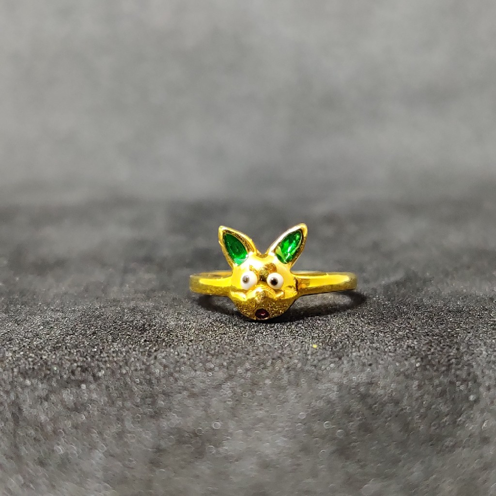22Kt Fancy bacha Gold Ring-24502