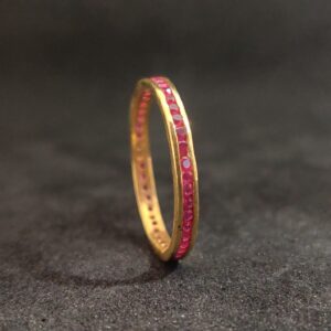 22K Fancy Ladies Daily Wear Gold Band-24701