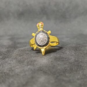 Exclusive 916 Kachua Designer Gold Ring-24803