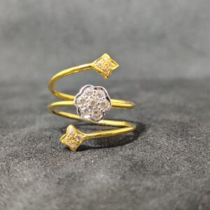 22Kt Fancy Daily Wear Ladies Ring -24961