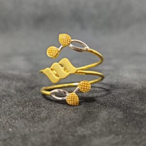 22Kt Premium Designer Ladies Wear Gold Spring Ring-24960