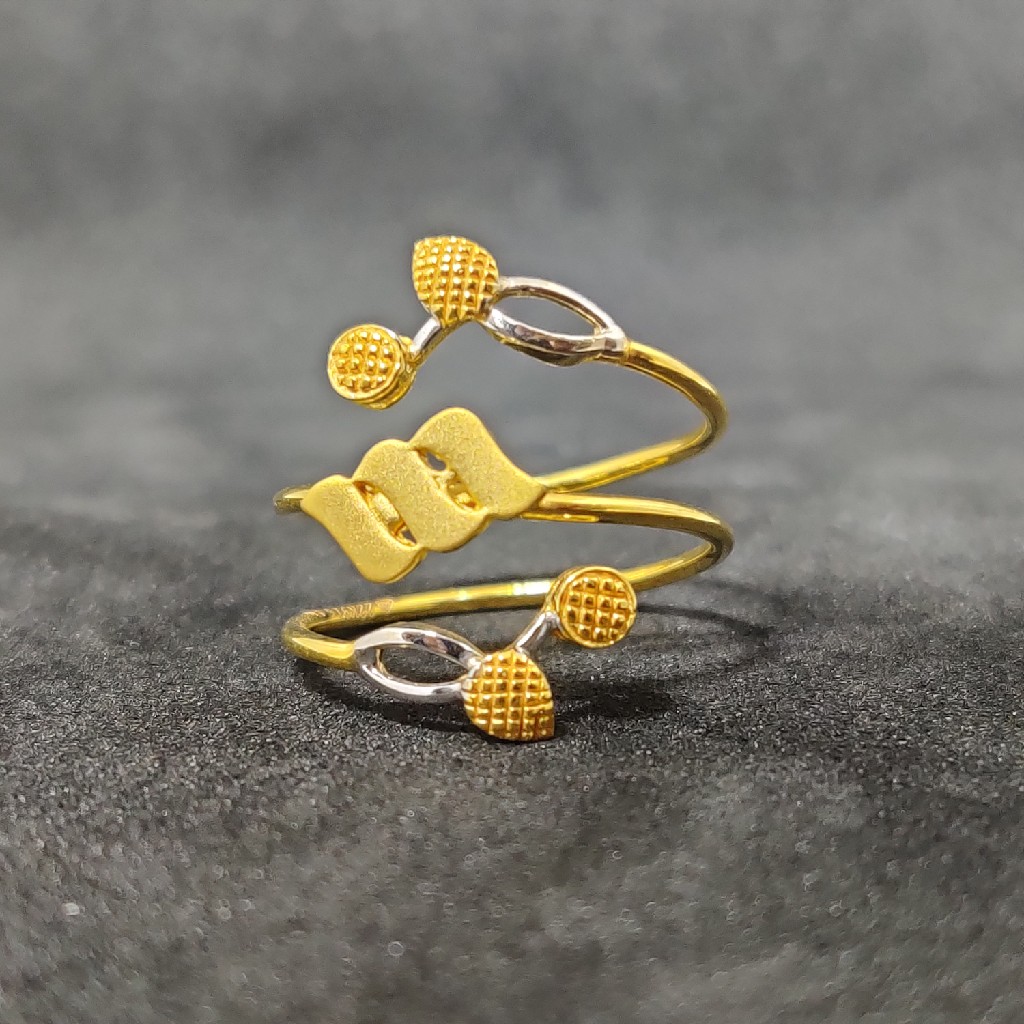 22Kt Premium Designer Ladies Wear Gold Spring Ring-24960