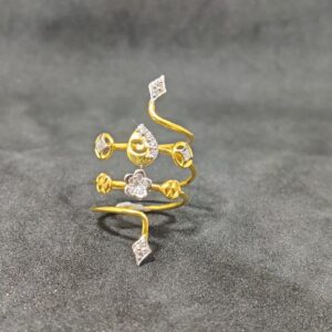 Girls Wear Desinger Gold Spring Ring-24957