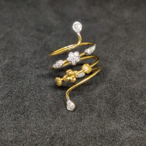916 Exclusive Girls Desinger Spring Gold Ring-24955