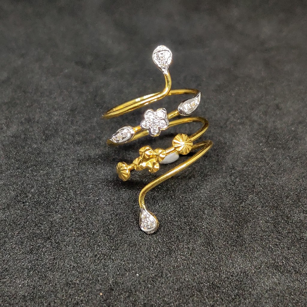 916 Exclusive Girls Desinger Spring Gold Ring-24955