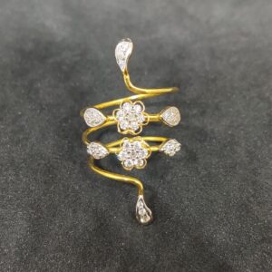 916 Fancy Ladies Spring Gold Fashionable Ring-24953