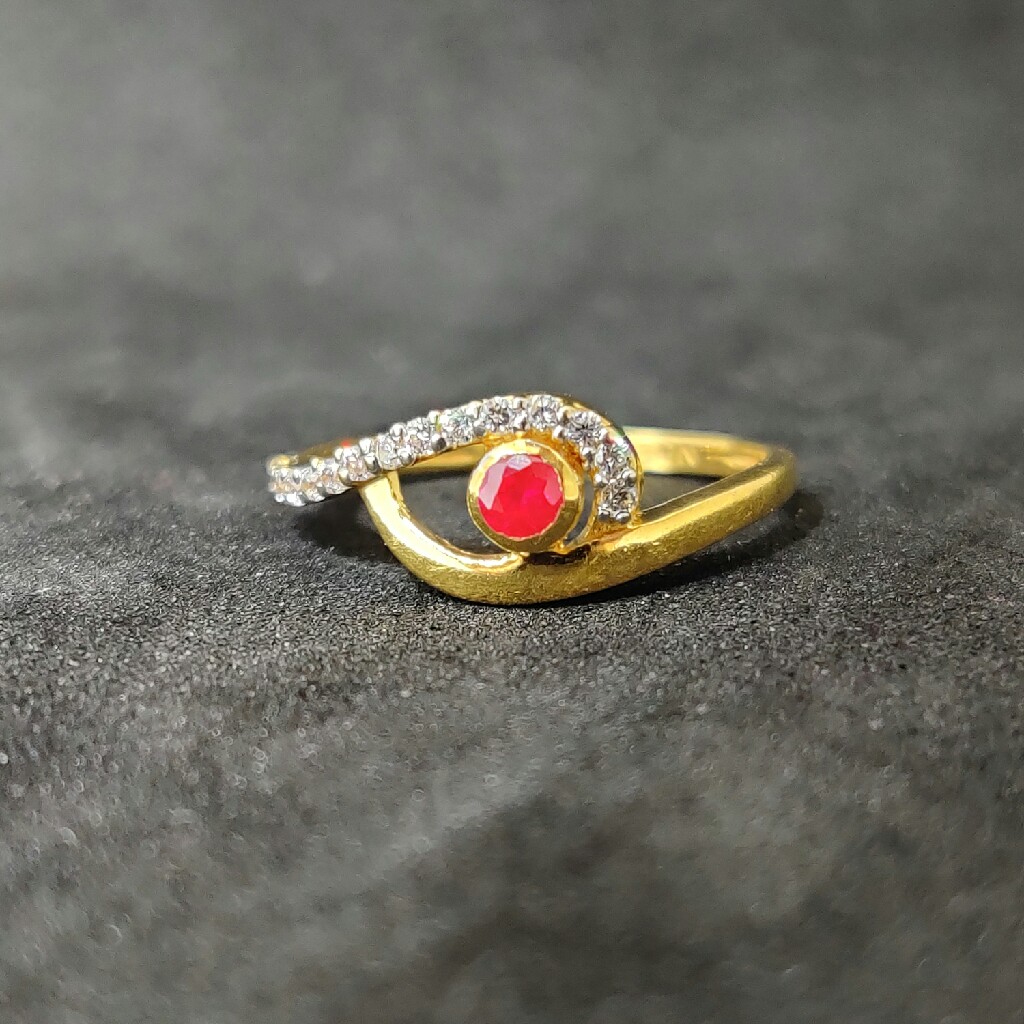 916 ladies exclusive gold ring-17029