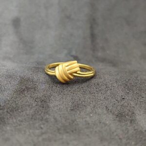 916 Women Fancy Gold Plain Ring-22010