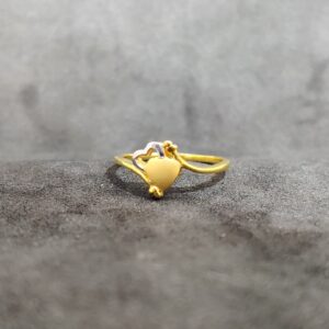 916 LADIES FANCY GOLD PLAIN RING-22005