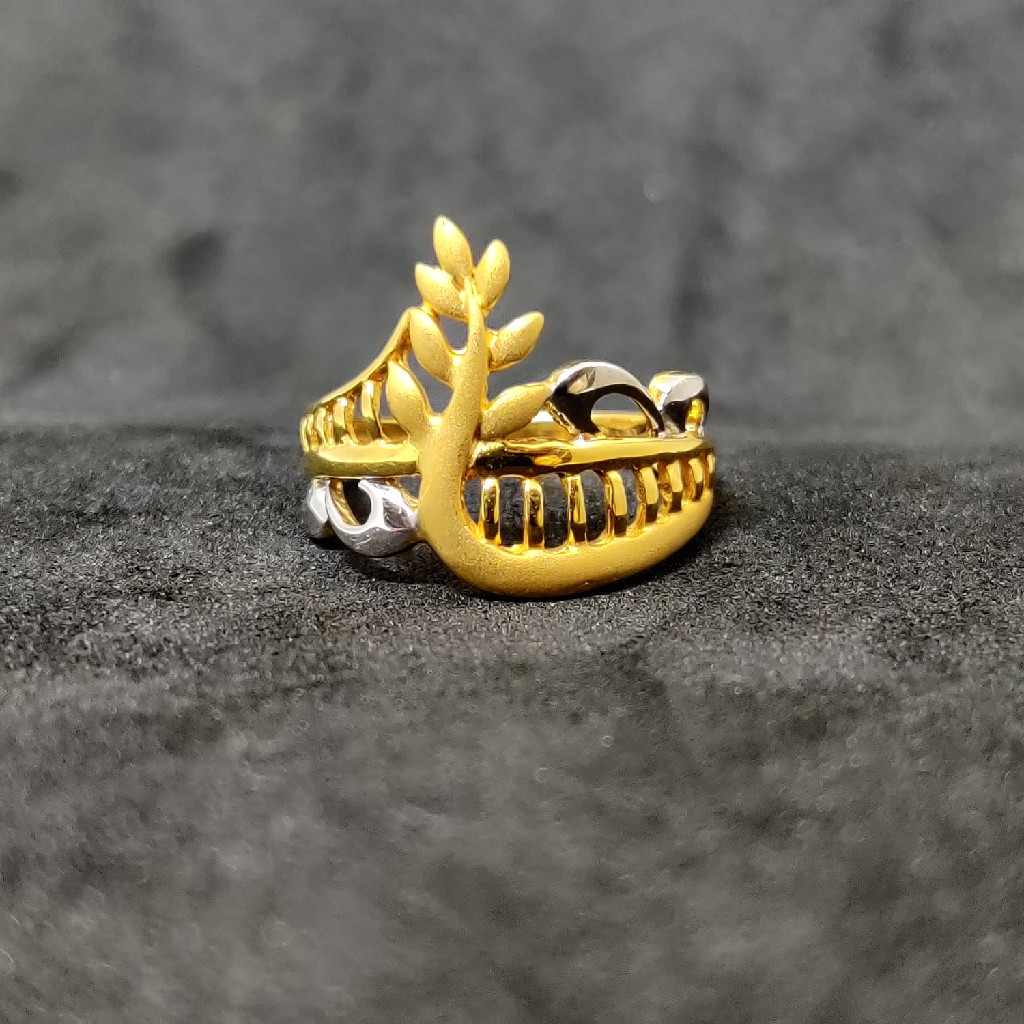 Ladies fashionable Plain 22K Gold Ring-22001