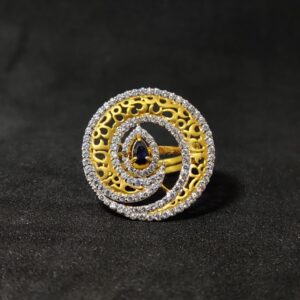 916 Womenswear Exclusive Designer Gold Ring-15018