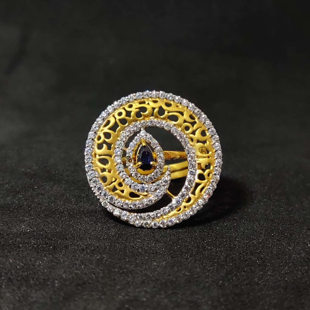 916 Womenswear Exclusive Designer Gold Ring-15018