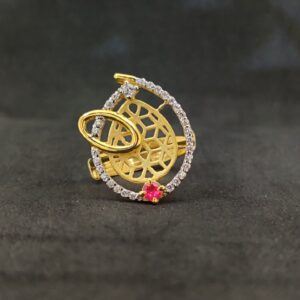 Women's Designer 22K Occasion Wear Fancy Gold Ring - 15006