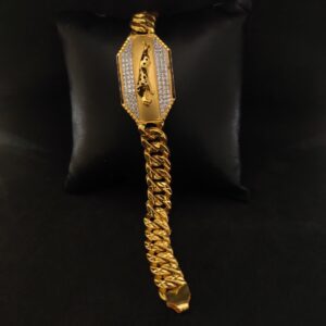 Men's 22k Jaguar Designer Gold Bracelet-11902