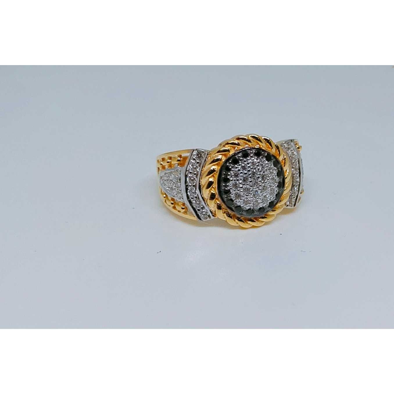 22k Gents Fancy Gold Ring Gr-28649