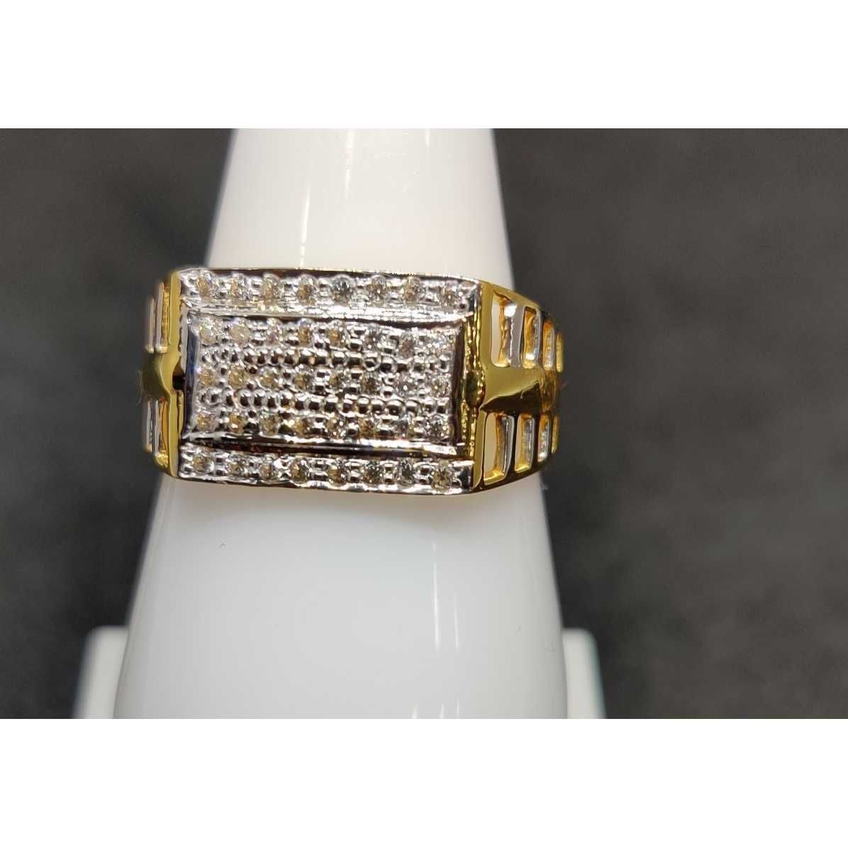 916 Gents Fancy Gold Ring Gr-28639