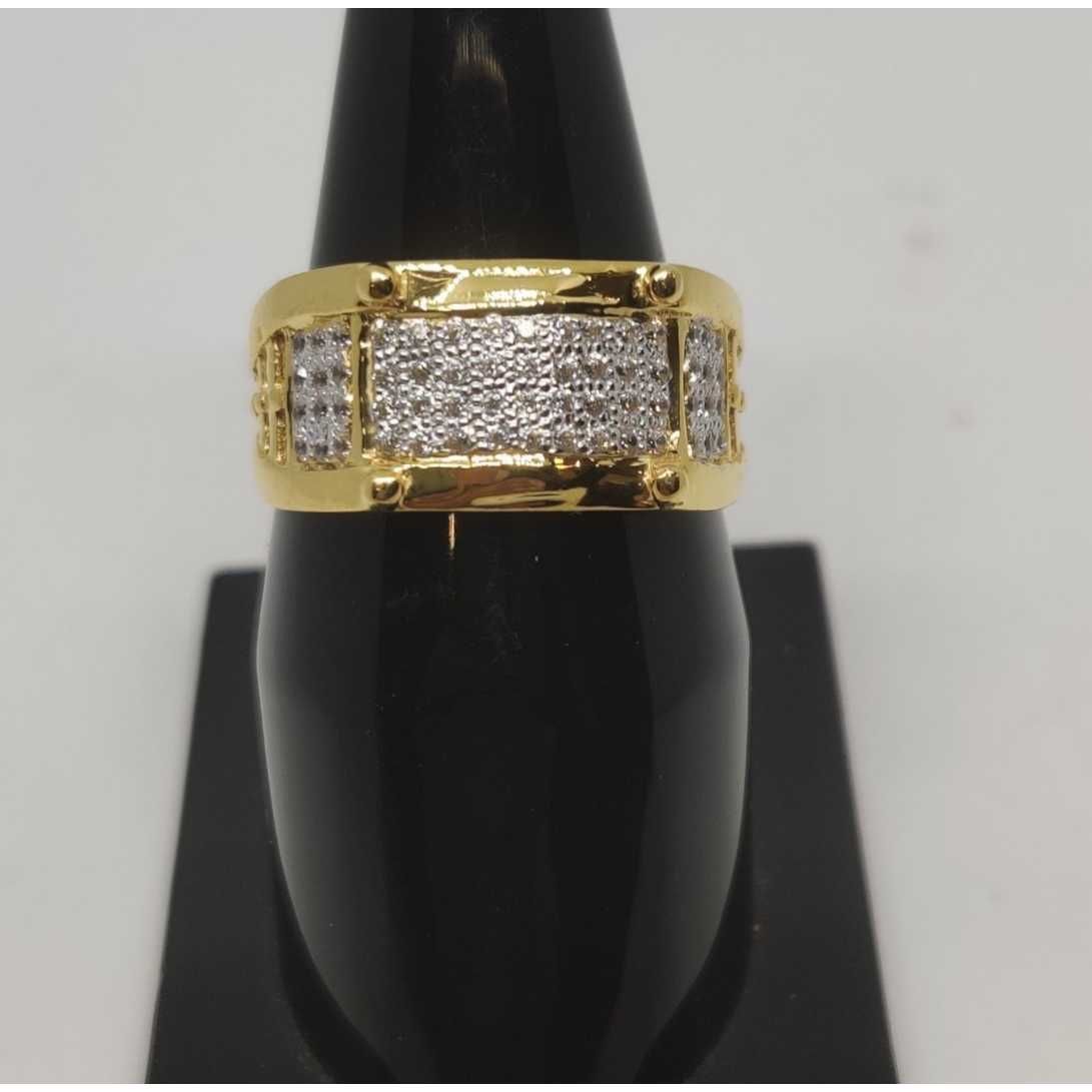 22k Gents Fancy Gold Ring Gr-28636