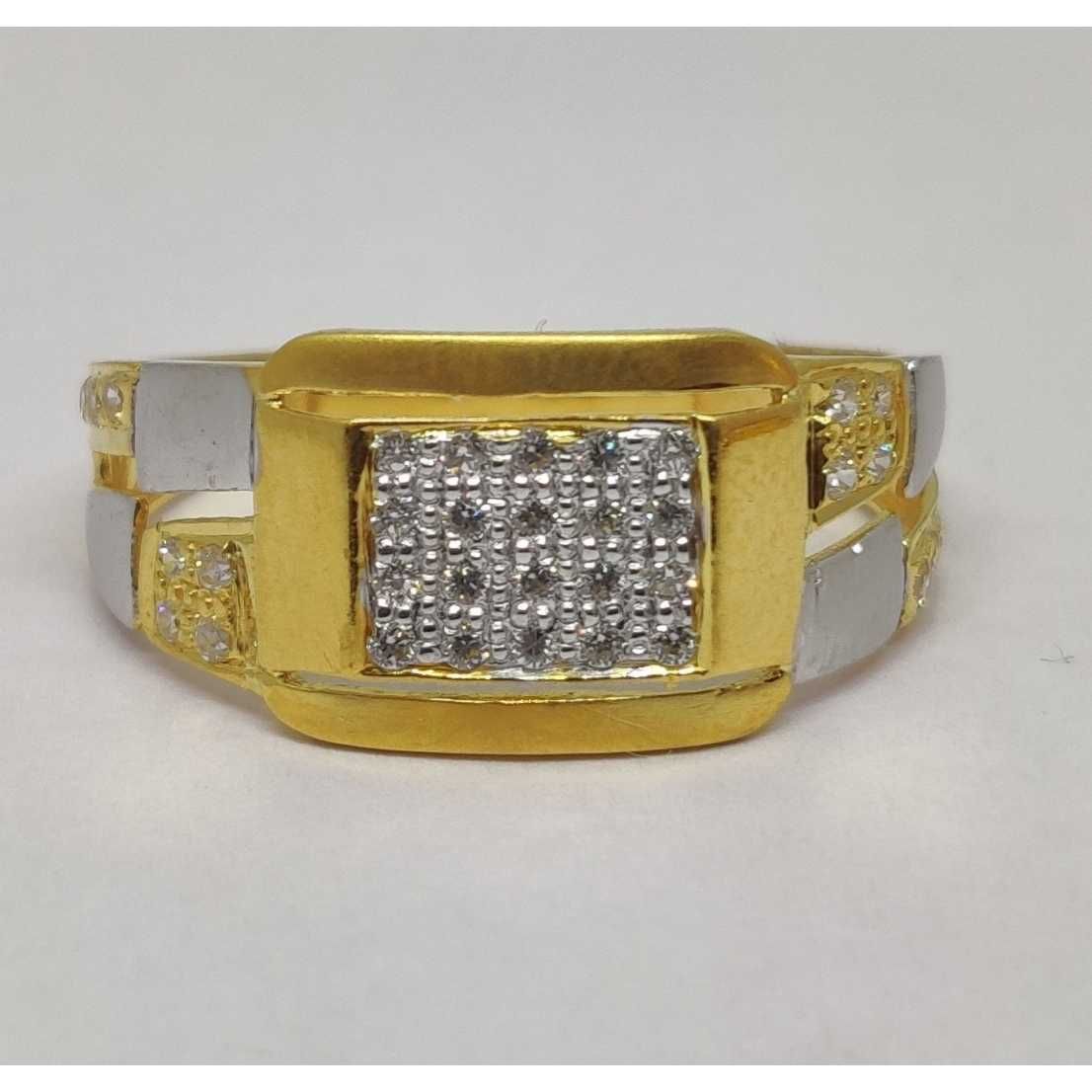 22k Gents Fancy Gold Ring Gr-28633
