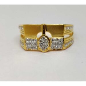 22k Gents Fancy Gold Ring Gr-28632