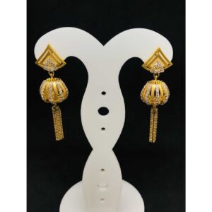 916 Ladies Fancy Gold Earring Er-60055