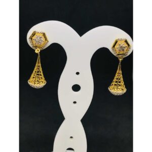 916 Ladies Fancy Gold Earring Er-60044